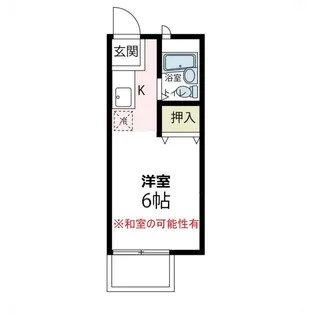 ジュネス上倉田【202号室号室】の間取り