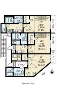 ラフィーネ保土ヶ谷【2階】の間取り