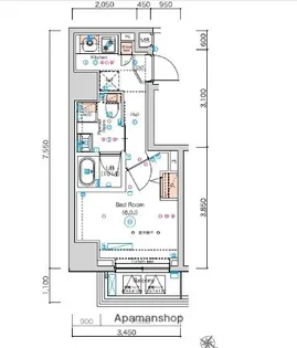 スクエアシティ横濱大通り公園AZ【3階】の間取り