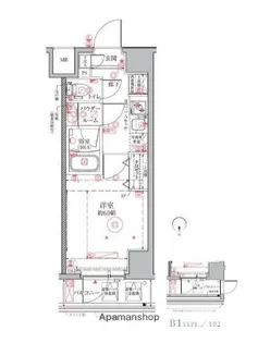 クレイシアIDZ鶴見ステーションサイト【11階】の間取り