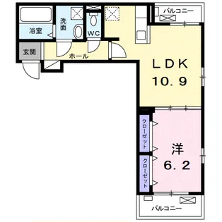 フラン湘南【2階】の間取り