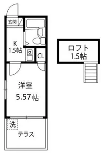 神奈川県川崎市多摩区生田8丁目【アパート】の間取り