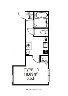 BELLE NOIRE K【1階】の間取り