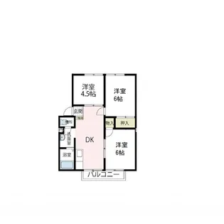 グリーンハイムほやの【102号室号室】の間取り