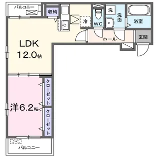 マル・ベラーノ【1階】の間取り