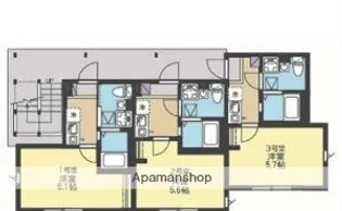 ベイノワール追浜【2階】の間取り