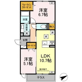 グリーンハウス【1階】の間取り