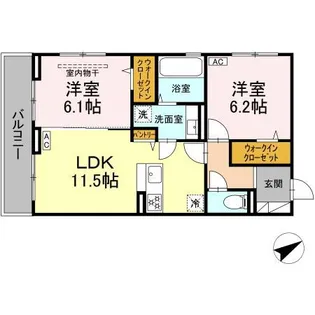 トレビ・フォンタナ【2階】の間取り