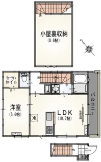 サンライズ町田【2階】の間取り