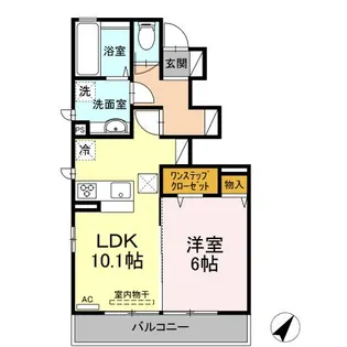ルミエール A【1階】の間取り