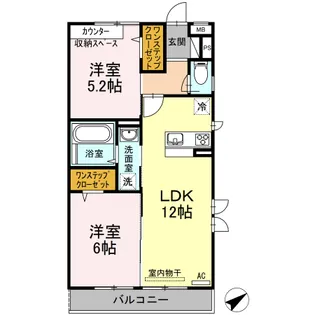 プラムスクエア【3階】の間取り