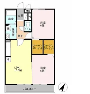 グリーンハイム【2階】の間取り