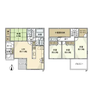 神奈川県平塚市北金目3丁目【一戸建】の間取り