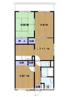 パークヒルズ三部【1階】の間取り