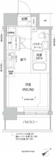 RELUXIA横濱反町【3階】の間取り
