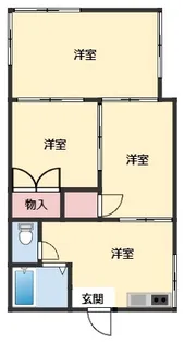 神奈川県横須賀市佐野町1丁目【タウンハウス】の間取り