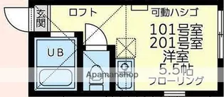 ユナイト南希ボンソワール【1階】の間取り