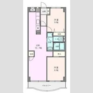 ボヌール秦野Ⅱ【4階】の間取り