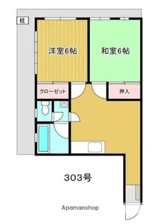コーポ泉【3階】の間取り