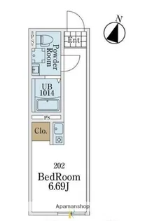 RISE ASADA【2階】の間取り