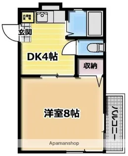 日幸マンション別館【2階】の間取り