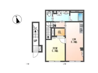 ホクレア【2階】の間取り