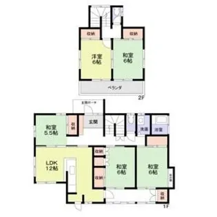 神奈川県横浜市中区西竹之丸【一戸建】の間取り