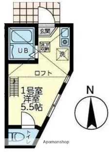 ユナイト小机グレートギャッピー【1階】の間取り