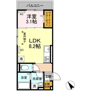 コンフォール夕陽ヶ丘【3階】の間取り