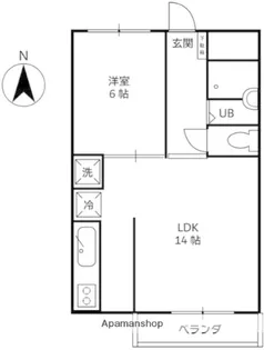 グリーンラナイ【1階】の間取り