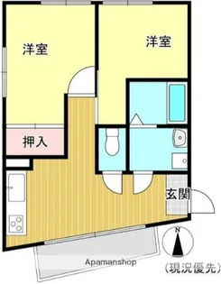 南湖植辰ビル【3階】の間取り