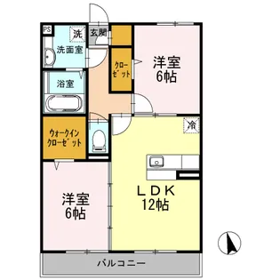 ヴェールテラス【2階】の間取り
