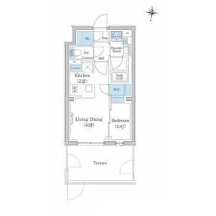 スタイリオ池上SOUTH【1階】の間取り