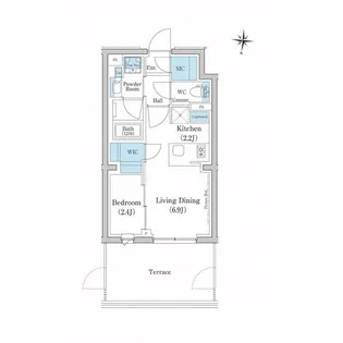 スタイリオ池上SOUTH【1階】の間取り