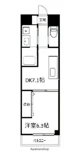 ウィンビュ三ツ沢【1階】の間取り