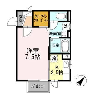 セジュール ヨコハマ【2階】の間取り