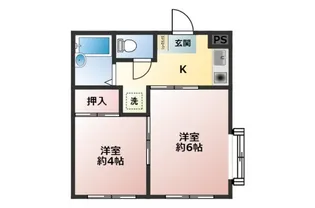 細貝ハイツ【1階】の間取り