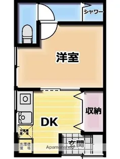 横須賀市安浦町1丁目アパート【1階】の間取り