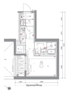 AZEST阪東橋Ⅱ【4階】の間取り