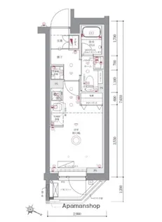 AZEST阪東橋Ⅱ【4階】の間取り