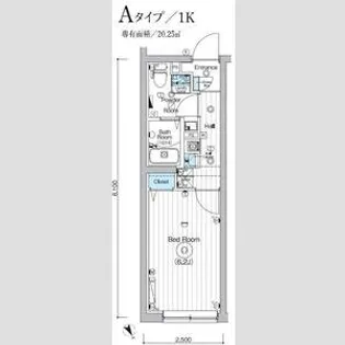 MAXIV CROS川崎大師DUE【4階】の間取り