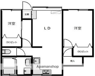 本牧町1ー279アパート【1階】の間取り