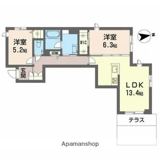 リラフォート大瀬戸【3階】の間取り