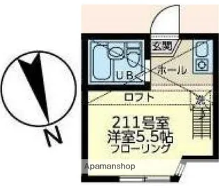 ユナイト南太田ジヴェルニー【2階】の間取り