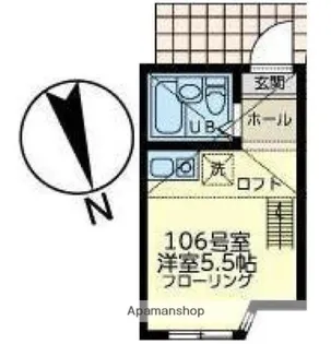 ユナイト南太田ジヴェルニー【1階】の間取り