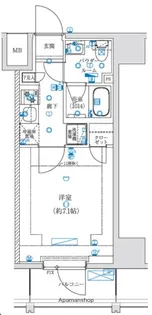 LEXE横濱関内【4階】の間取り