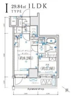LEXE横濱関内【11階】の間取り