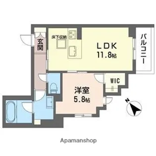 エクラージュ【1階】の間取り