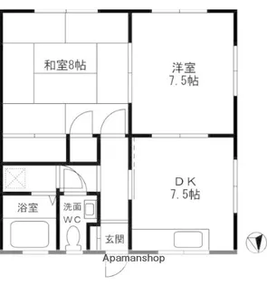 ハイツハピー【1階】の間取り