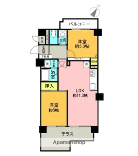 オリエント上永谷ハウス【1階】の間取り